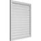 Ekena Millwork Vertical Surface Mount PVC Gable Vent: Functional, w/ 2"W x 1-1/2"P Brickmould Frame, 34"W x 40"H GVPVE34X4002SF - alternate 4